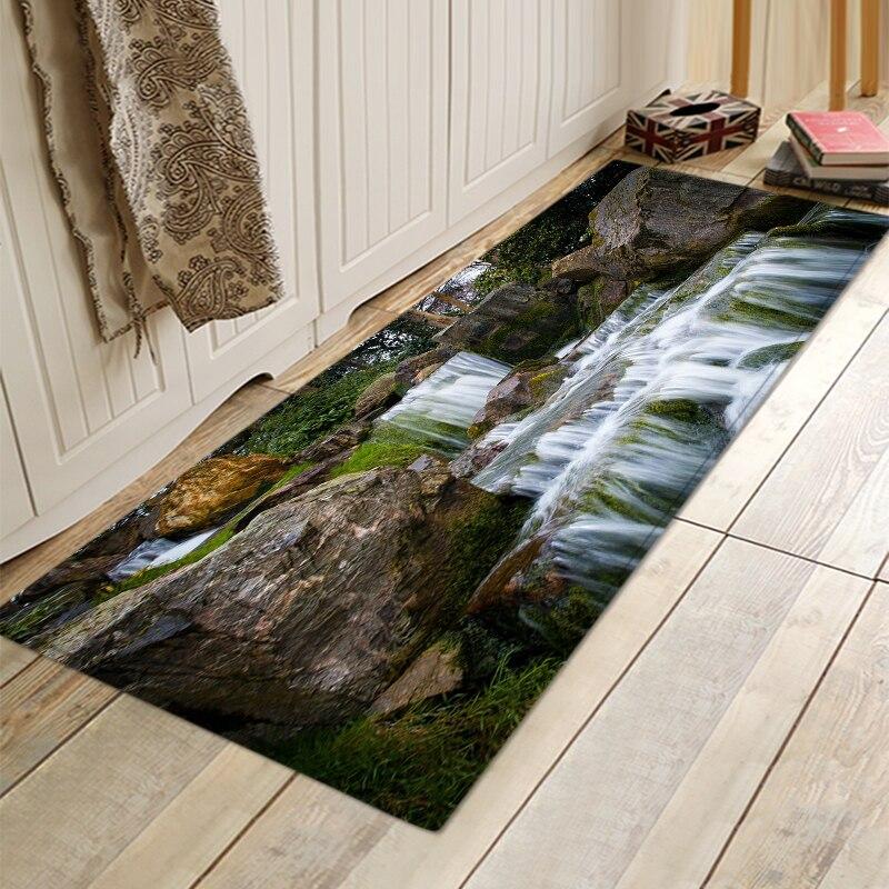 Forest Rug For Living Room Green Plant Tree Landscape Bedroom Bedside Yoga Prayers Anti-slip Carpet Sleeping Mats On The Floor