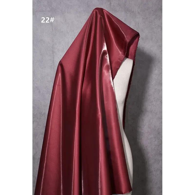 150Cm Wide Luxury Glossy Metallic Liquid Satin Fabric Galaxy Shiny Cloth Crafts for Fashion Designer Show Dress Comfort Material