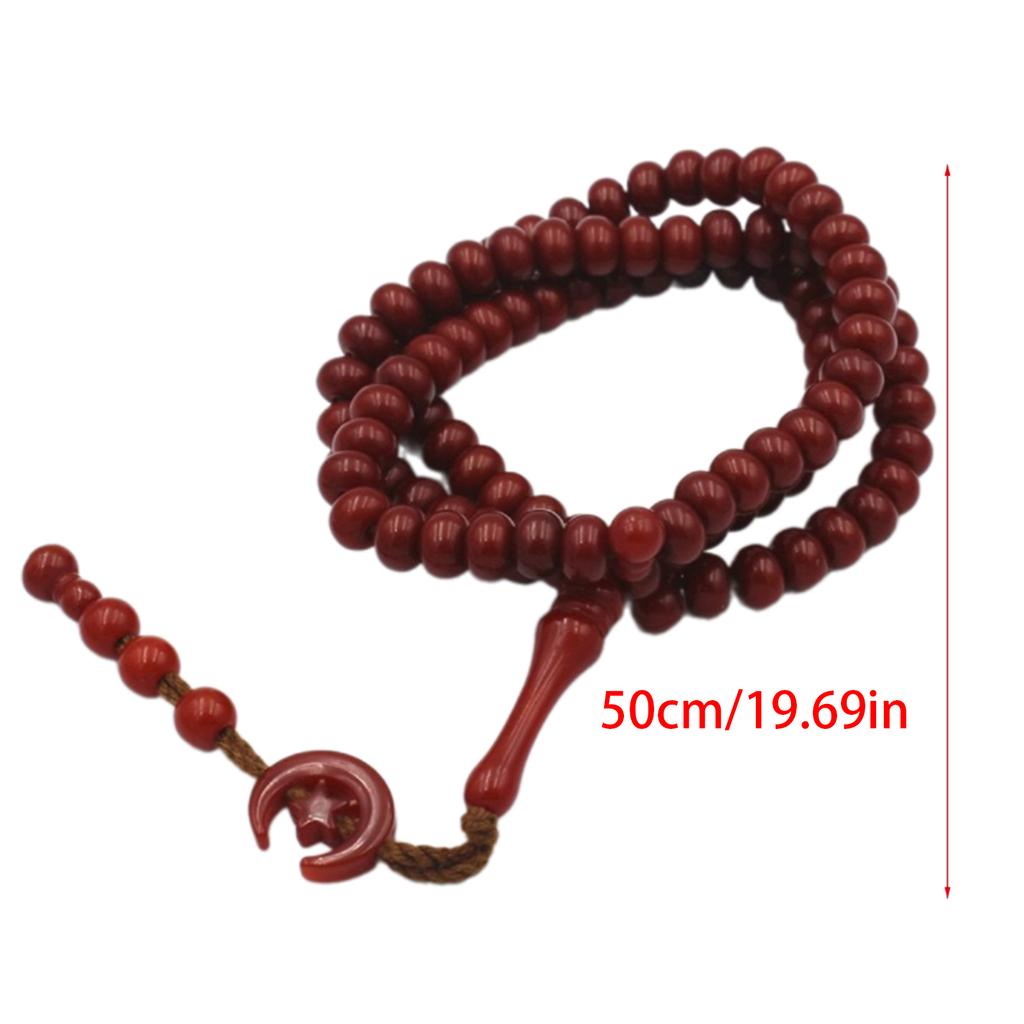 99-Prayer Tasbih Beads 8mm Rosary Beads Tasbih Prayer Beads Wrap Bracelets Necklace Eid Prayer Beads for Men Women
