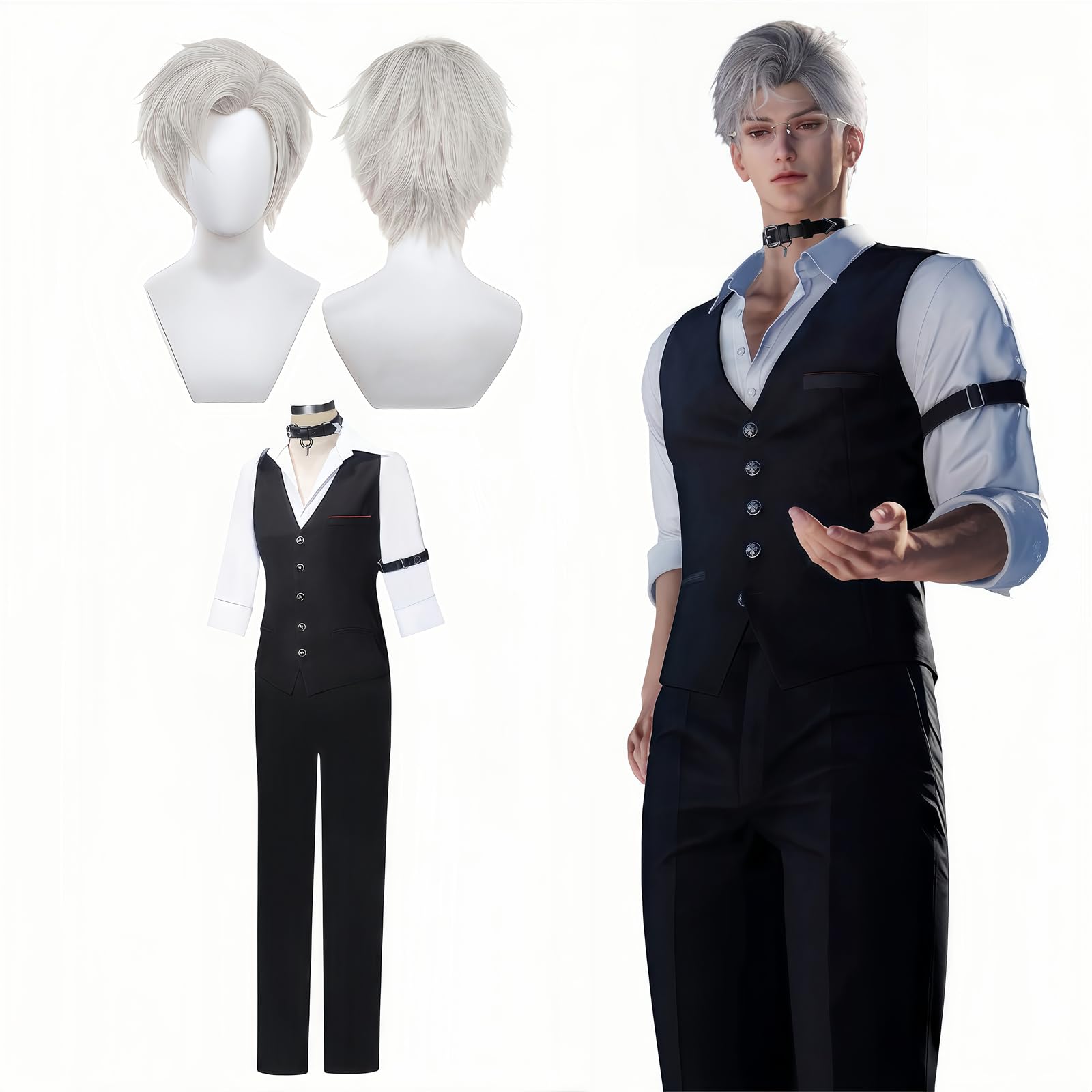 

Косплей Кои и Мику Косплей Кои Мику Боевая форма Популярный игровой костюм [NOKIJP] Костюм, Шин, Главный герой, Костюм, Комплект, (Охотничья игра, XXL)