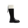 Cowhide Thick-soled Boots for Women Looking Thin But Knee Boots Thick-heeled High Boots Knight Boots