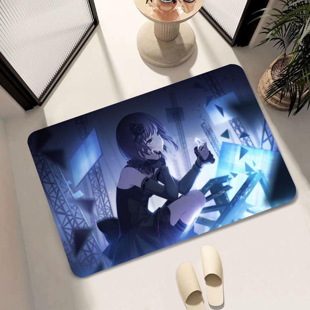 1pc Project S-Sekai Bathroom Absorbent Mats Anti-Slip Mats Home Decor Supplies Carpets Home Kitchen Floor Mats