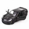 Chevrolet Corvette C7 Grand Sport Simulation Diecast & Toy Vehicle Pull Back Car & Doors Open RMZ City 1:36 Alloy Supercar Model