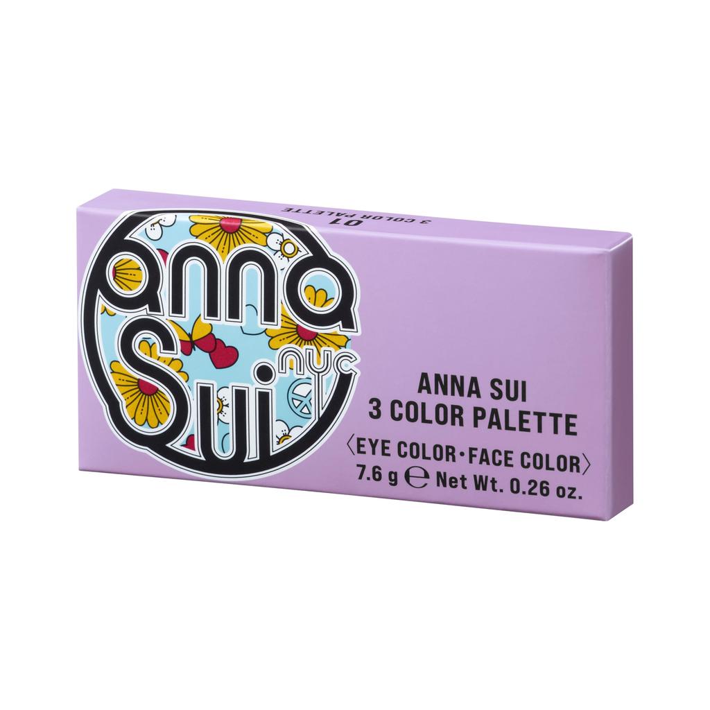 ANNA SUI 3 Color Palette 01: Cheerful Beige