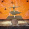 Broom Wood Display Stand, 3 Tiers Cake Stand Holder for Halloween Cake Decoration