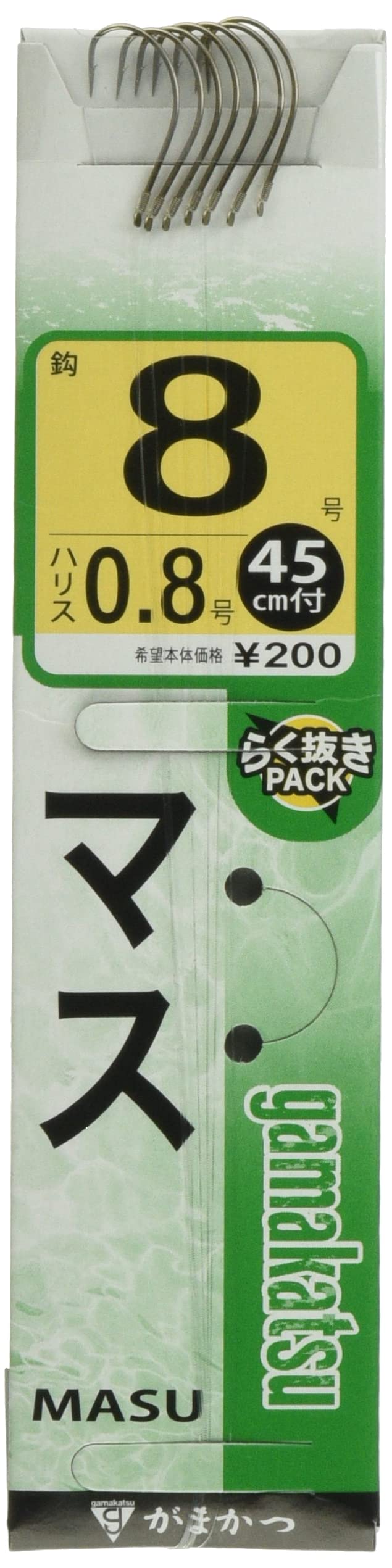 

Gamakatsu Trout Brown Hook with Thread, Size 8 - 0.8mm Line