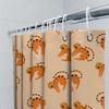 Tiger Print Shower Curtain Orange Black Stripes Pattern Bath Mat Cover For Kids Bathroom Decor Home Decoration
