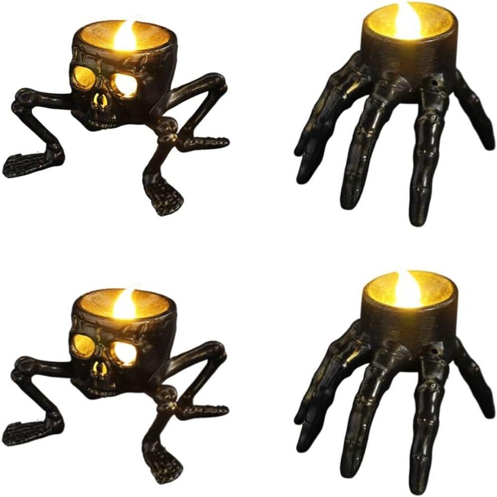 LED Candle Light Halloween Flameless Candle Light Halloween Indoor Decorative Light Festival