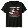 Lazy Sloth Todays Not The Day Funny Animal Pun Graphic TShirt