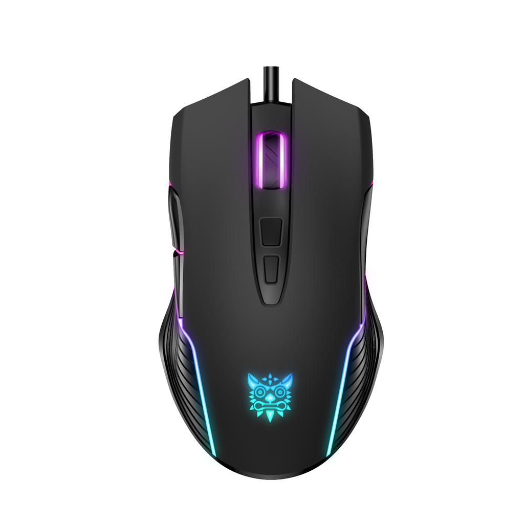CW905 RGB Gaming-Maus Kabelgebunden mit RGB-Hintergrundbeleuchtung, 6 einstellbare DPI bis zu 6400, Ergonomische Gamer-Laptop-PC-Maus mit 7 programmierbaren Tasten