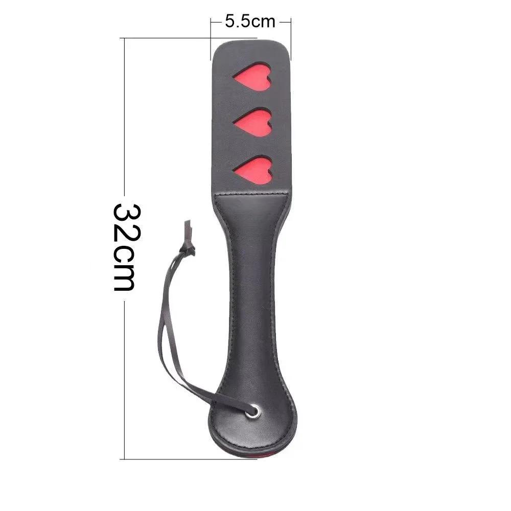 1pc PU Leather Riding Whip Portable Outdoor Game Durable Soft Handle Horse Riding Paddle Horse Racing Training Practice Tool