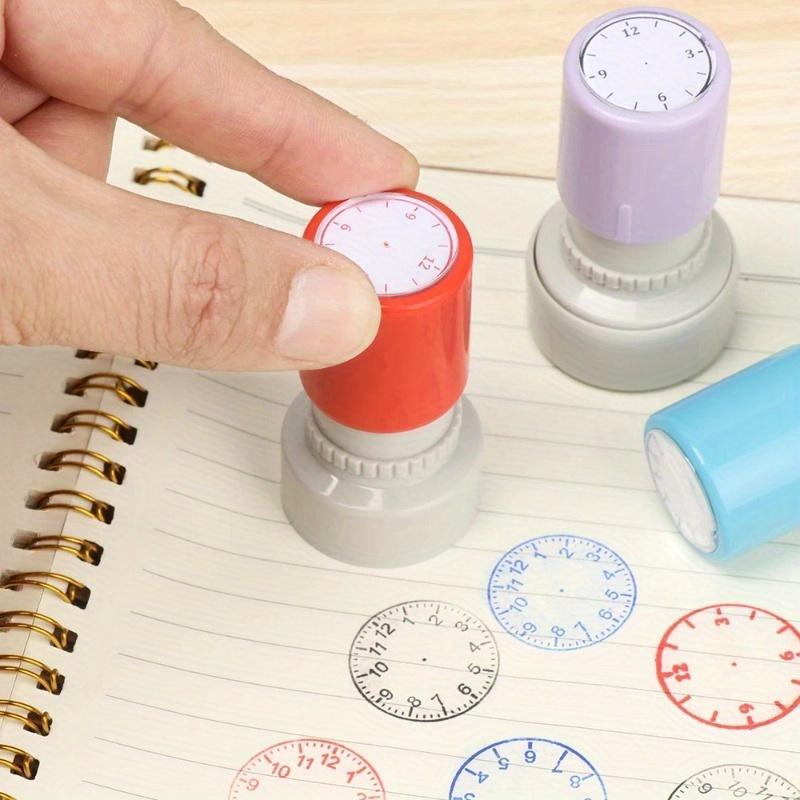 Plastic Clock Dial Stamp Teaching Tool Learning on Watch Plastic Teaching Tools Seal School Supplies.