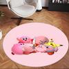 Kirby (1) Runder Büroteppich Dekorativer Bodenteppich für Büro Schlafzimmer Wohnzimmer und Wohnbereich