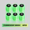 4/6/10pcs Fluorescent Car Wheel Dustproof Tyre Valve Stem Caps For Toyota Highlander Auris Harrier Prius Crown Prado 120 150