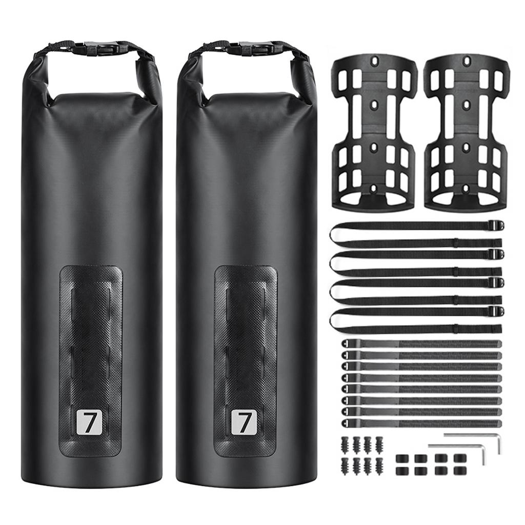 3L 7L Bike Fork Bag Waterproof Roll Top Dry Bag Bicycle Fork Bag Cycle Pack Bike Pannier