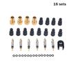 1Set Brass Presta Valve Core Set 2/6/12Pcs Mountain Bike Road Bike Tube Replacement Presta Valve Core French Air Pump Tool