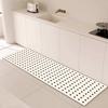 Kitchen Carpet Plaid Style Waterproof Oil-proof Floor Mat Pvc Leather Non-slip Foot Mats Long Strip Home Decoration Rug Alfombra