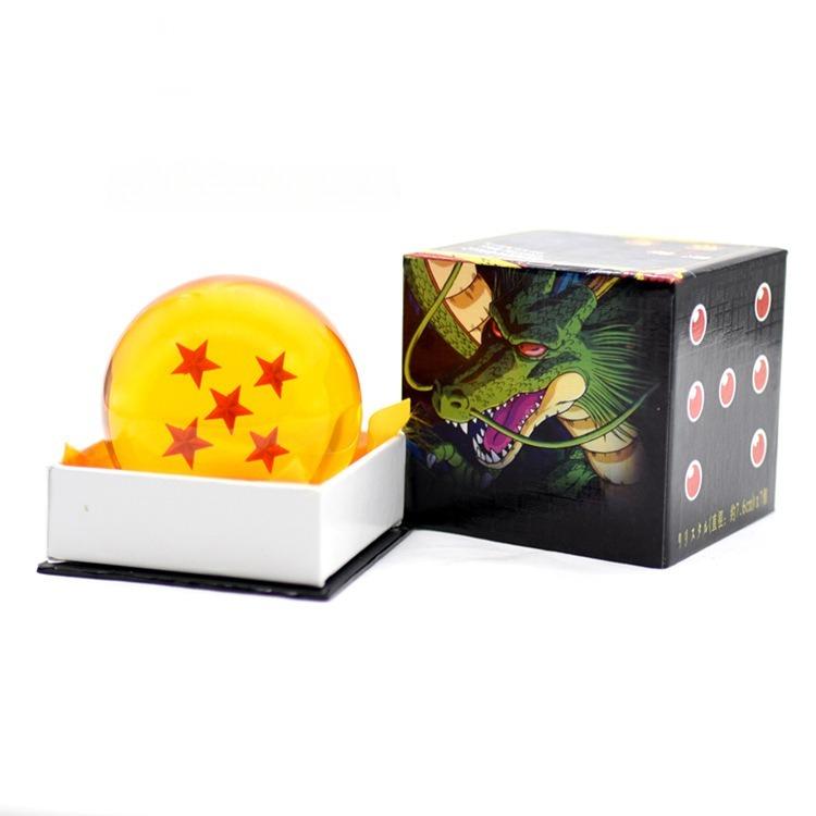 7.6Cm Large Dragon Ball Crystal Balls Set 1-7 Stars Anime Collectible Model Desktop Ornament Gift For Gift Box