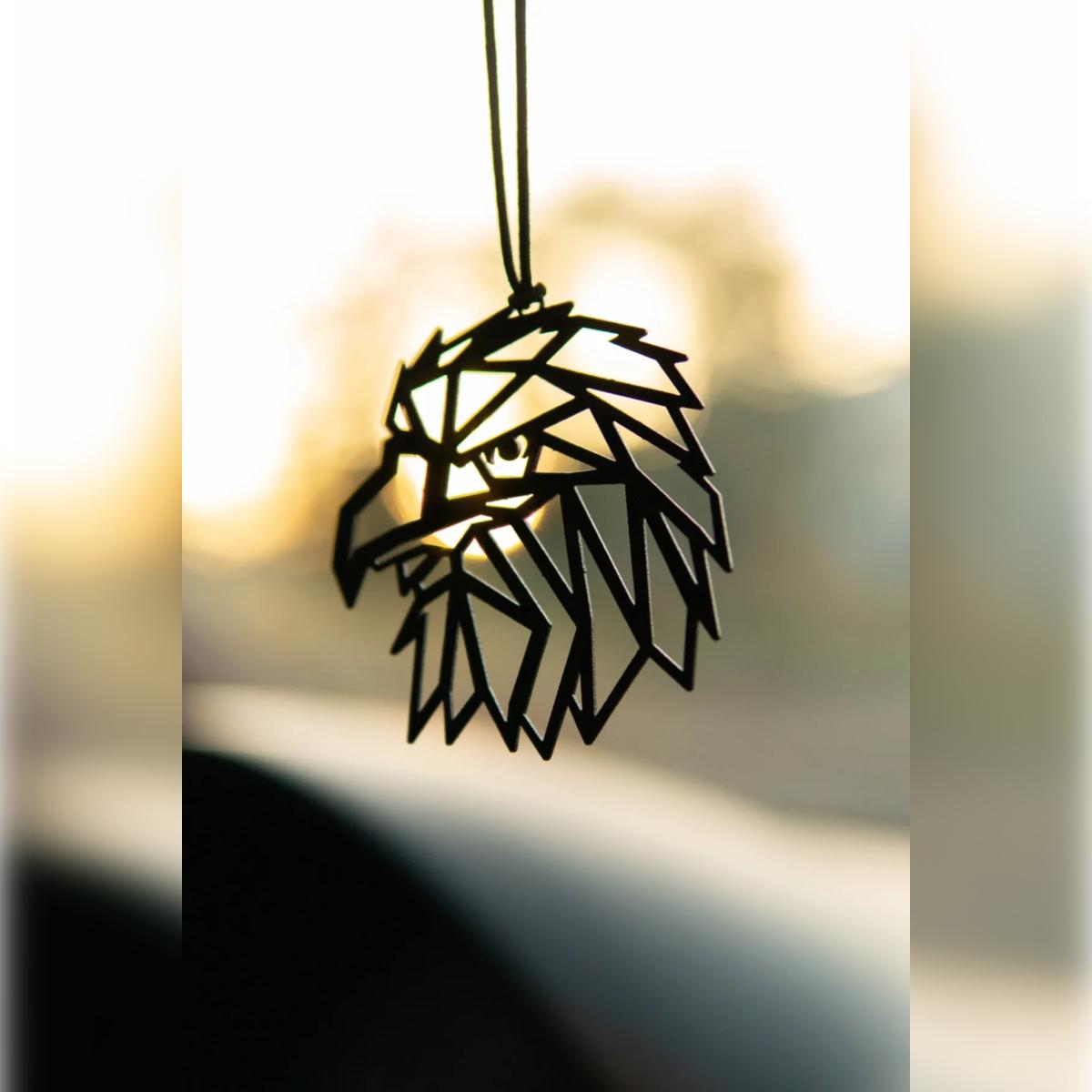 

Car Ornament Metal Eagle Rearview Mirror Ornament Gift Auto Accessory