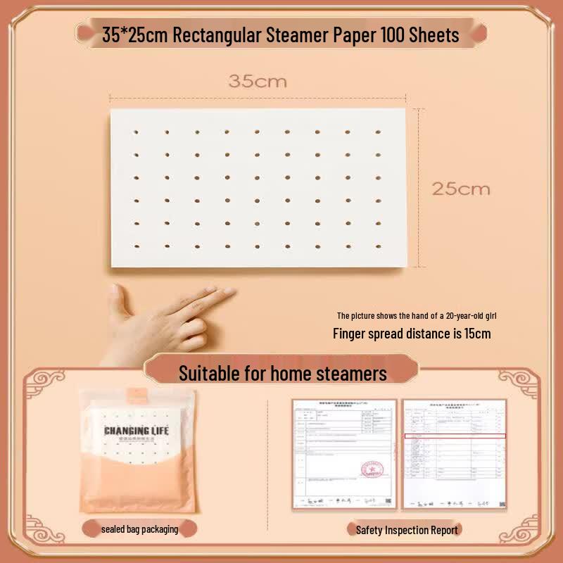 Rectangular Food Grade Disposable Steamer Liners