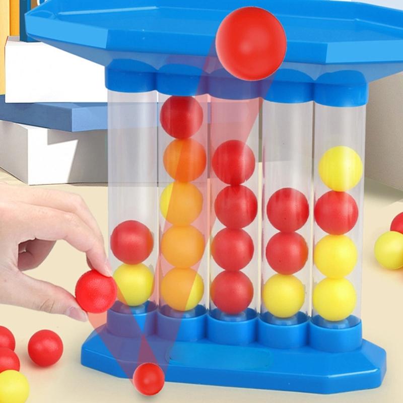 Rebounding Stretchy Elastic Ball Toy with 4 Linked Spheres for Children Ages 3+ Household Travel Holiday Adults Family