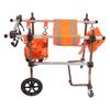 4 Wheel Dog Wheelchair Double Layer Assisted Dog Wheelchair Mobility Aids for Disabled Pets