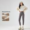 Enhanced Women's Autumn/Winter Long & Short Shark Yoga Pants, Plus Size, Outdoor-Ready.
