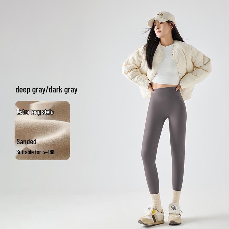 Enhanced Women's Autumn/Winter Long & Short Shark Yoga Pants, Plus Size, Outdoor-Ready.