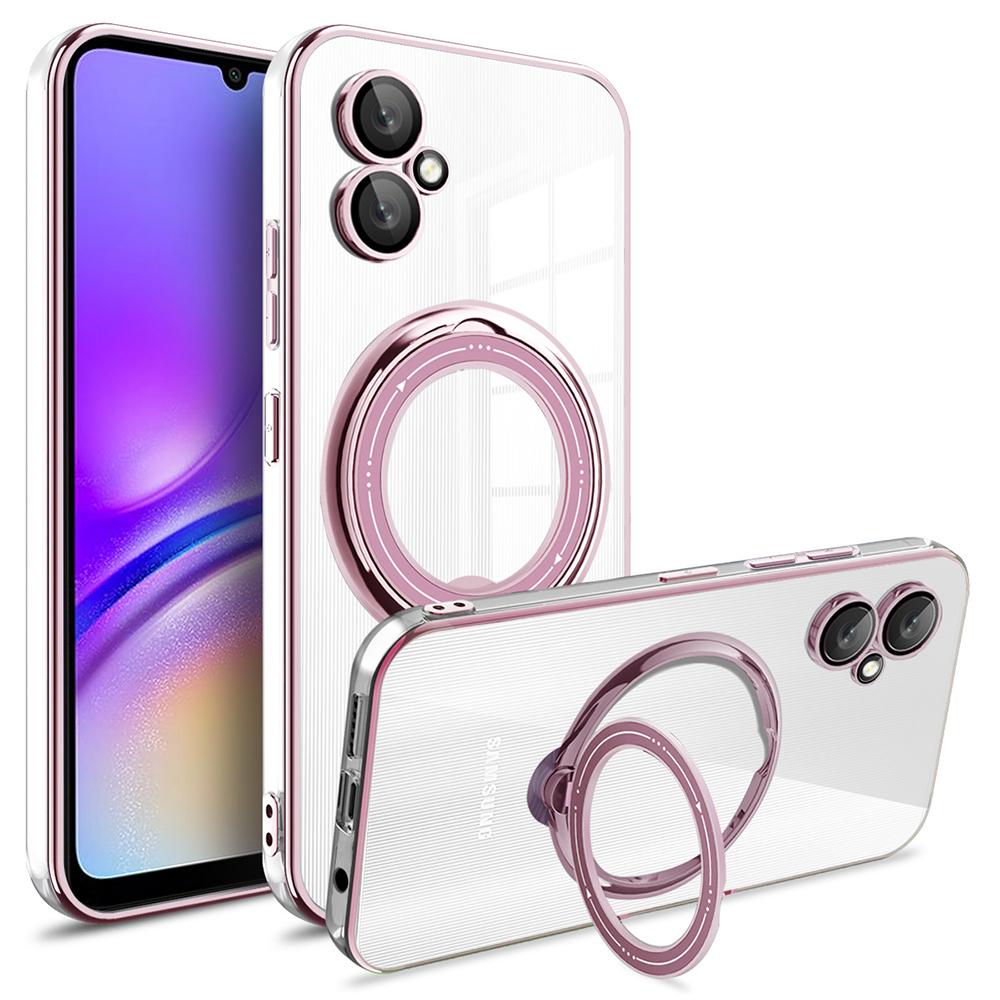 For Samsung Galaxy A06 4G Case Kickstand PC+TPU Magnetic Phone Cover