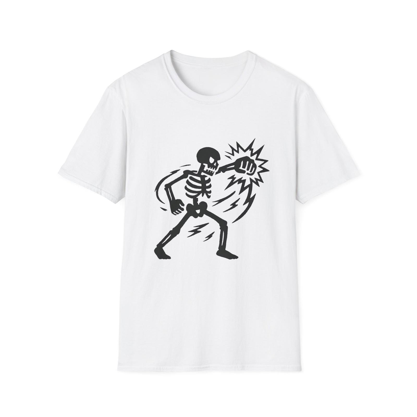 Unisex Softstyle T-Shirt Skeleton Punch Energy Motion S