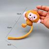 Cartoon Long Tailed Monkey Doll Key Chain Pendant DIY Plush Toy Doll Keychain Backpack Pendant Accessories Gift for Children