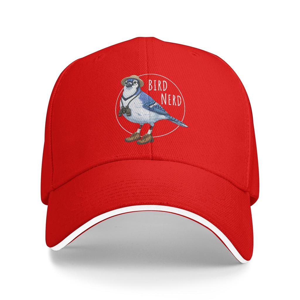 Bird Nerd Blue Jay Bird Watching Birding Lover Watcher Casual Baseball Cap Summer  Trucker Hat Hats Unisex Unisex Baseball Caps
