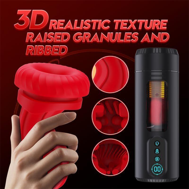 Automatic Male Masturbator Male Sex Toys for Men Penis Pump Heating Male Stroker Blowiob Sex Machine LCD Display Pocket Pussy