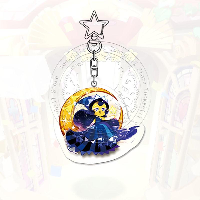 Cookie Run Kingdom Keychain Game Cartoon Coffee Kawaii Student Milk Chocolate Figure Bag Decorate Forester Pendant Birthday Gift
