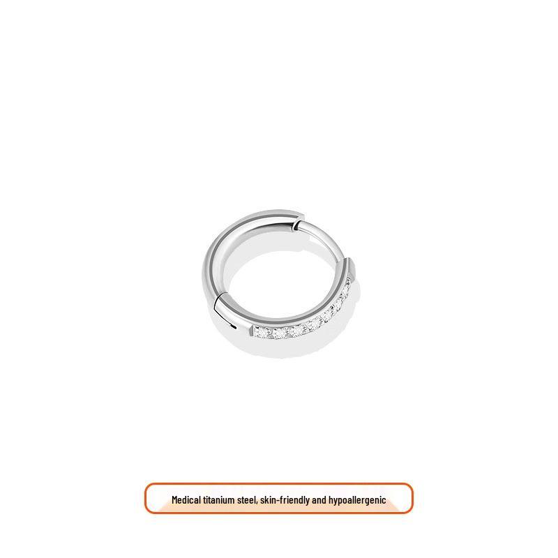 Titanium Steel Hoop Earrings for Women and Men - Plain Ear Hoops, Cartilage Studs, and Clips