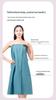 Women's Cotton Bathrobe: Absorbent Wraparound Bandeau Dress