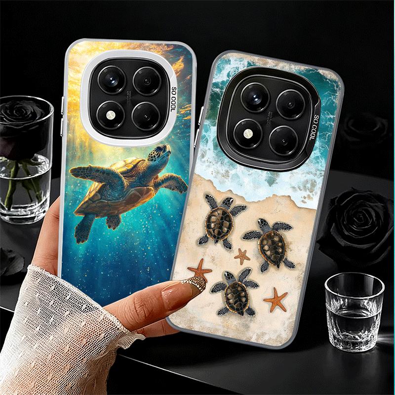 Summer Sea Turtle Cute Shockproof Phone Case for Xiaomi Redmi Note 15 14 13 12 Pro Plus 11 11S 11T 5G Cover Anti Fall Fundas