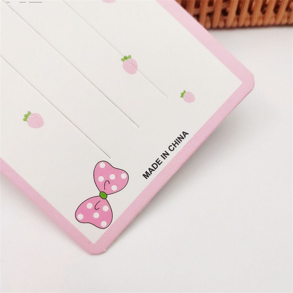 Pink Bowknot Hair Clip Display Cards for DIY Girls Hair Accessories Display