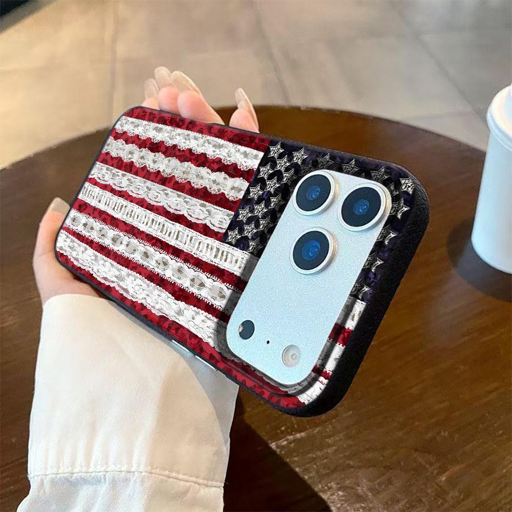 

Bling National Flag Pattern Phone Case For iPhone 17 Pro Max 11 12 13 14 15 16 Pro 17 Air 15 14 Plus X XS XR Silicone Cover iPhone XR