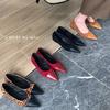 Fashion Bailamos Women Flat Shoes Fashion Pointed Toe Shallow Slip On Ballet Ladies Eelgant Dress Shoes Soft Single Shoes