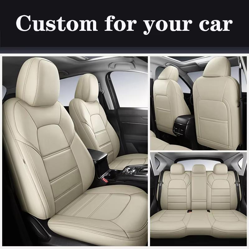PU Leather Custom Fit Car Seat Covers For Ssangyong Rexton kyron Korando Actyon Sport Rodius Luxury Auto Interior Accessories
