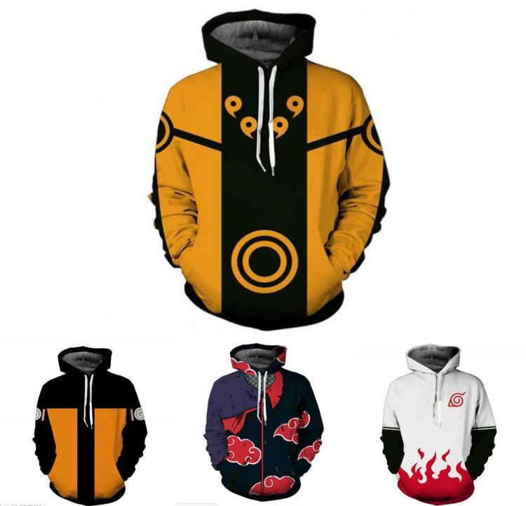 Hokage Ninjia Anime Hoodie Lässige Langarm Pullover Für Stilvollen Komfort UK