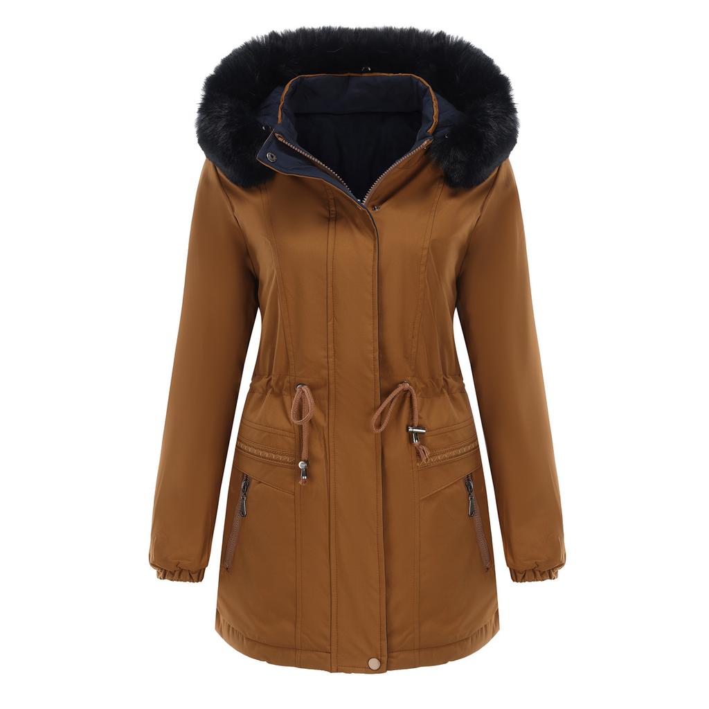 Tragen Sie im Herbst und Winter warme, wattierte Kleidung auf beiden Seiten, abnehmbare Mütze und lange Ärmel.