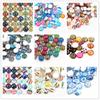 50pcs 8mm 12mm Random Mix Handmade Photo Glass Cabochons DIY Jewelry Making Findings