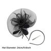 Church Kentuck-y Derby Pearl Mesh Flower Feather Fascinator Hat  for Women
