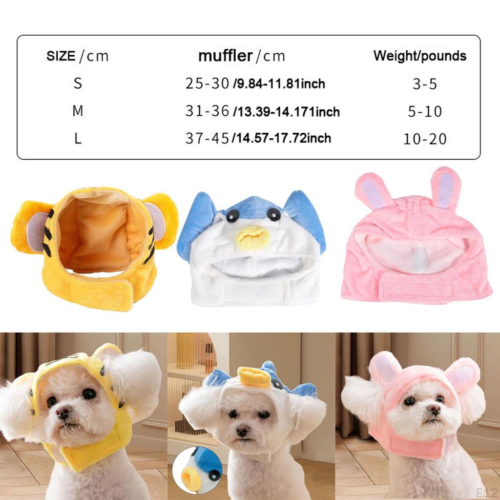 Adjustable Pet Headgear for Small Animals, Cosplay Hat Pets During Winter