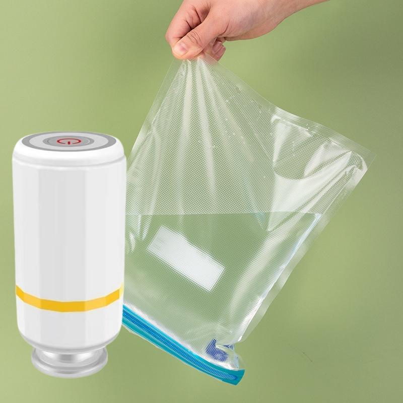 1/5/10Pcs Electric Air Pump Automatic Sealing Machine Multifunctional Vacuum Sealer with Bags for Sous Vide Meal Prep Storage