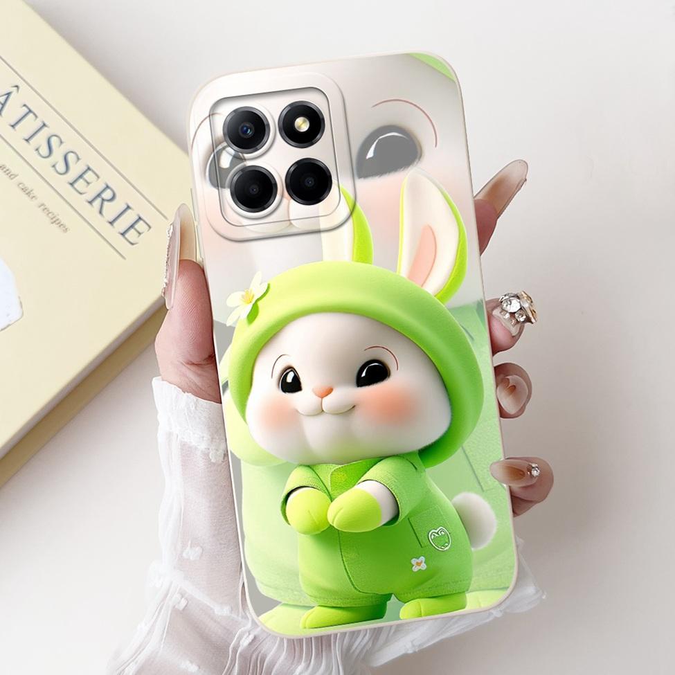 For Honor X6 X6a X6b Case Cover Silicone Cute Cartoon Cat Girl Luxury Flower Shockproof Phone Case For Honor X6a Back Cover Boys