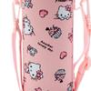 Sanrio Water Direct Stainless Steel Hello Comes with Shoulder Strap Name 212296 (SANRIO) Children's Bottle, 470ml, Drink, One-Touch Opening, Bottle,