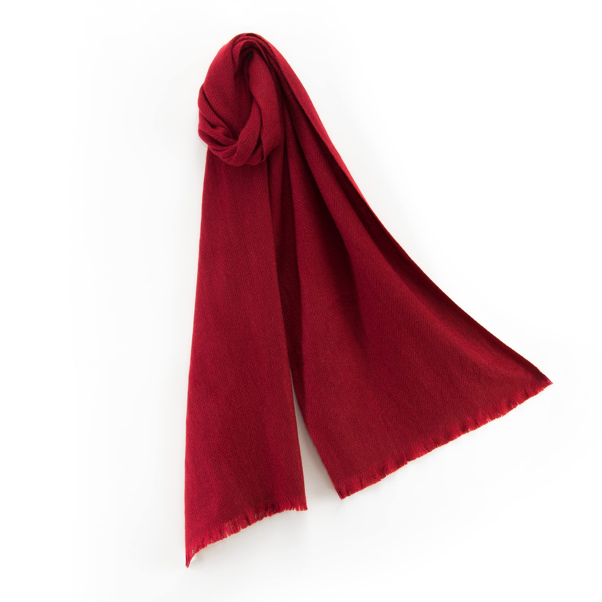 

Кашемировый Толстый Шарф в Подарочном Винном 30x170см [Коллекция Пашмина] 100% Коробка, Красный,